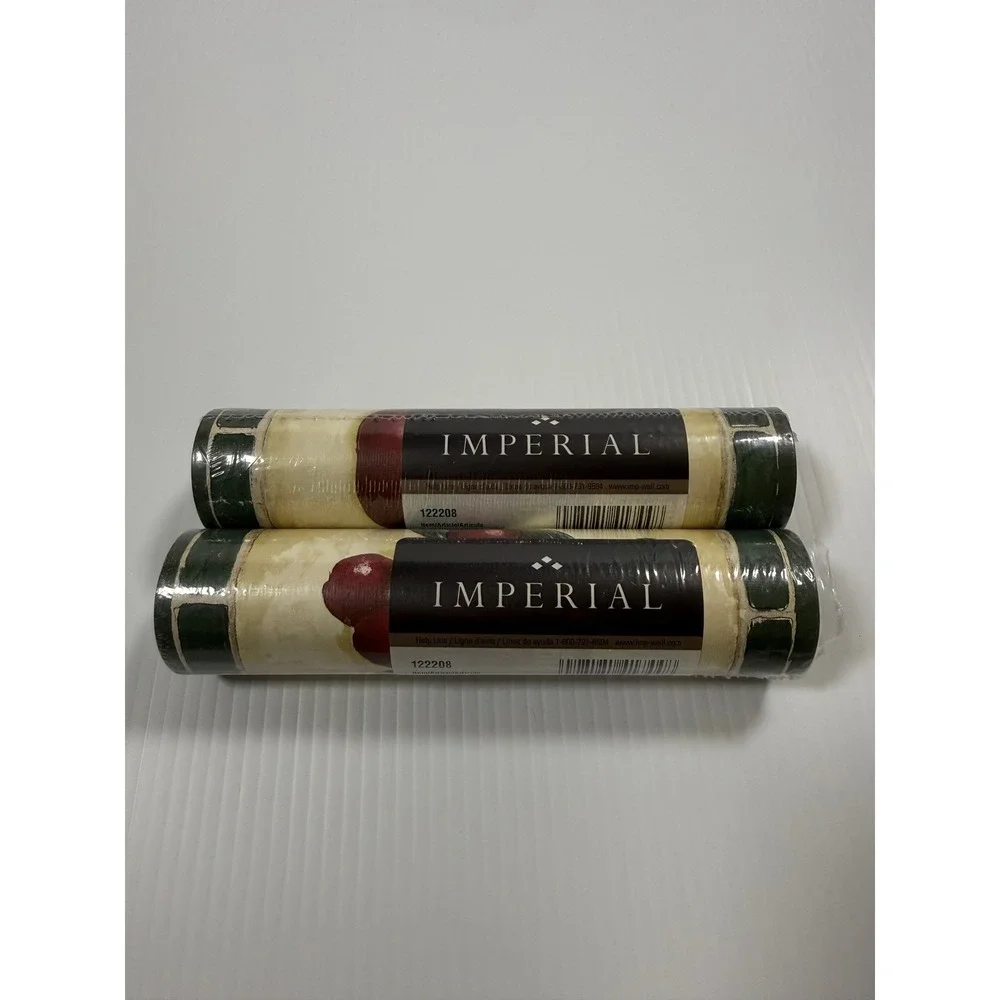 Vintage Imperial 122208 Fruit Tile Wallpaper Border 2 Rolls 10 Yards Prepasted